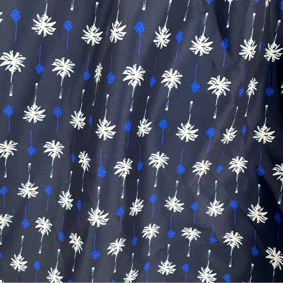 Tommy Hilfiger Regular Fit Blue Palm Tree Print Swim Trunks Size XL - Picture 2 of 6